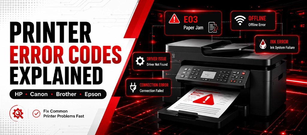 printer error code explained