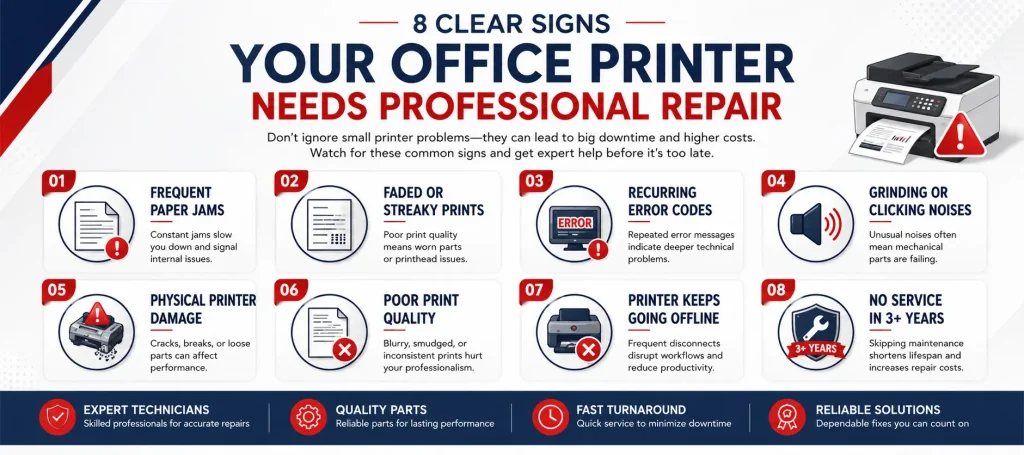 Signs Your Office Printer Needs Repair