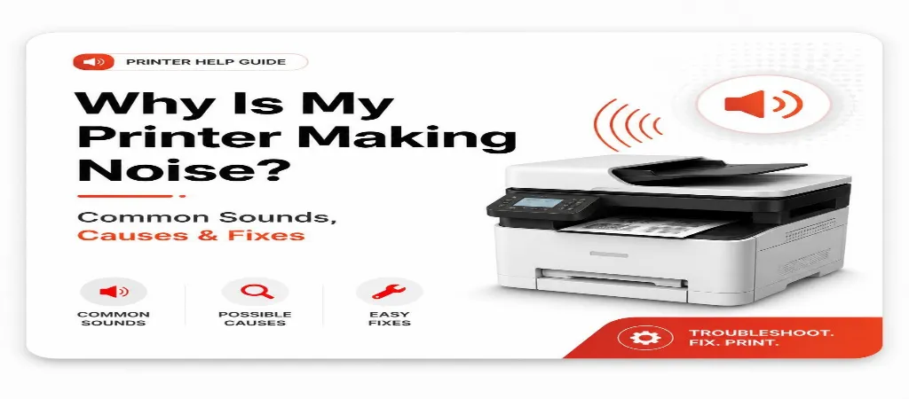 Why Is My Printer Making Noise? Common Sounds, Causes & Fixes Why Is My Printer Making Noise? Common Sounds, Causes & Fixes