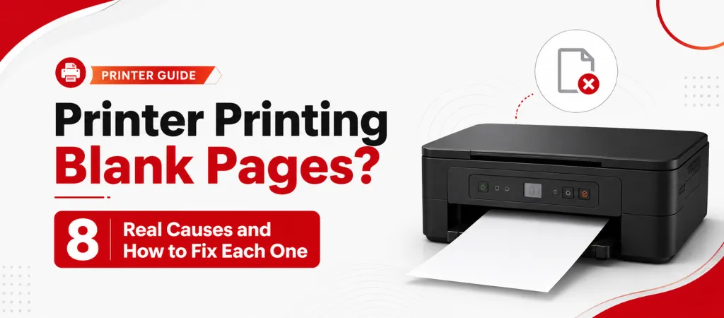 Printer Printing Blank Pages? 8 Real Causes and How to Fix Each One Printer Printing Blank Pages? 8 Real Causes and How to Fix Each One