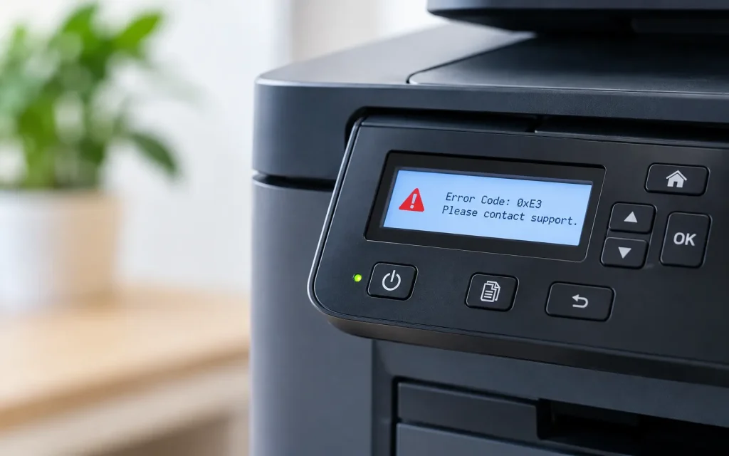 Canon imageCLASS error codes on control panel display
