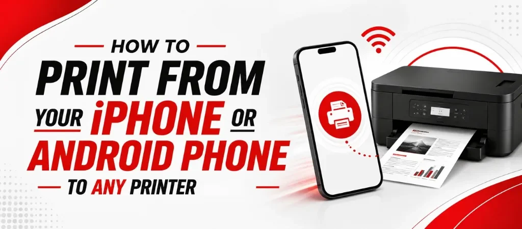 Print from your iphone android phone to any print